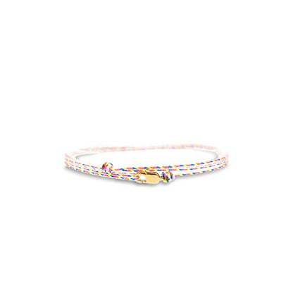 Made by Nami Surfer Anklet with Snap Hook Clasp Waterproof & Adjustable Thin String Ankle Bracelets for Women and Men Handmade Jewelry for Beach and Music Festival Accessories - color: Retro Gold