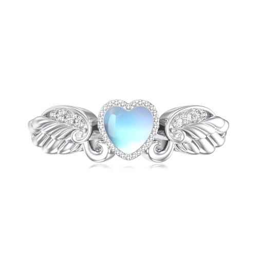 Midari Toe Rings for Women 925 Sterling Silver Hypoallergenic Adjustable Open Band Ring for Women Summer Beach Open Toe Jewelry Foot Jewelry - color: Angel Wings, size: Adjustable