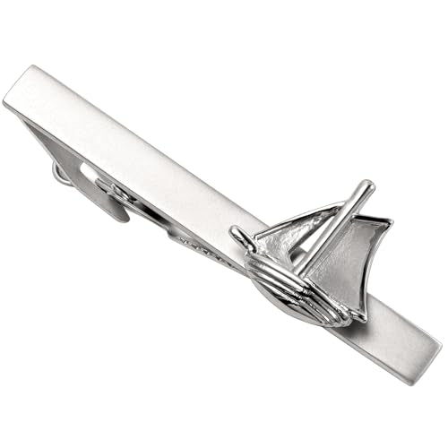 HAWSON Tie Clips for Men Unique,Fun Animal/Musical/Nautical Tie Clip,Novelty Personalized Mens Tie Bar,Accessories Business Wedding Gifts - style: Sailboat
