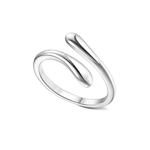 LeCalla 925 Sterling Silver Toe Rings for Women | Minimalist Classic Toe-Rings for Gifting Simple Open Adjustable Toe Band Ring for Women | Smoother and Comfortable to Wear - color: Teardrop Adjustable