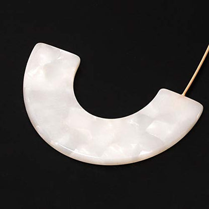 Acrylic Earrings Statement Tortoise Hoop Earrings Resin Wire Drop Dangle Earrings Fashion Jewelry For Women - color: A White