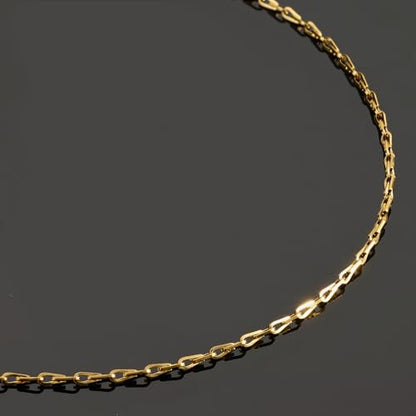 UMAOKANG 16.4 Feet Gold Plated Chain for Jewelry Making Stainless Steel Link Chain Bulk with Jump Rings Lobster Clasps - color: Link Gold