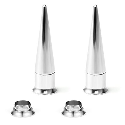 Unisex 2 in 1 Stainless Steel Screw Fit Interchangeable Taper Plug Piercing Ear Tunnel Stretcher Expander 6G 4G 2G 0G 00G Gauge - style: 0G=8mm