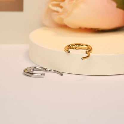 Cartilage Daith Earrings For Women Small 14K Gold Plated Hoop Hypoallergenic Helix Piercing Huggie Surgical Steel Diamond Implant Cubic Zirconia Prom Gift Jewelry - color: Style11-Silver, size: 16g-8mm