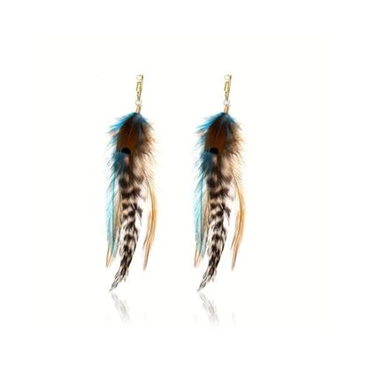 Feather Earrings Native American Earrings Boho Dangle Earrings for Women Tribal Indian Dreamcatcher Hippie Western Festival Summer Beach Jewelry - color: A2:Boho Dangle Earrings