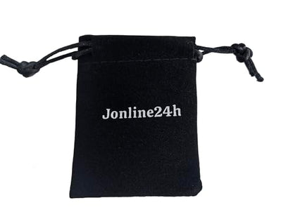jonline24h Mens Womens Stainless Steel Motorcycle Biker Chain Heavy Bracelet Rock Link Wristband - color: Black Silver