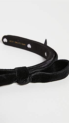Lele Sadoughi Women's Bardot Velvet Ribbon Slim Headband, Jet, One Size