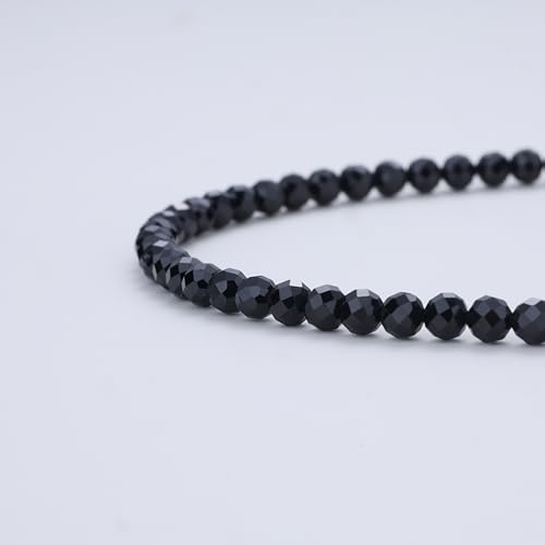 COAI Beach Waterproof Anklet for Women, Black Tourmaline Moonstone Amethyst Beaded Anklet for Women - style: Black Tourmaline