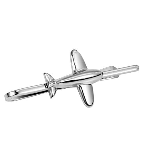 HAWSON 2 inch Tie Clip for Men-Novelty Sport Necktie Bar Clip,Tie Pin,Special Interesting Gift for Men - style: Airplane