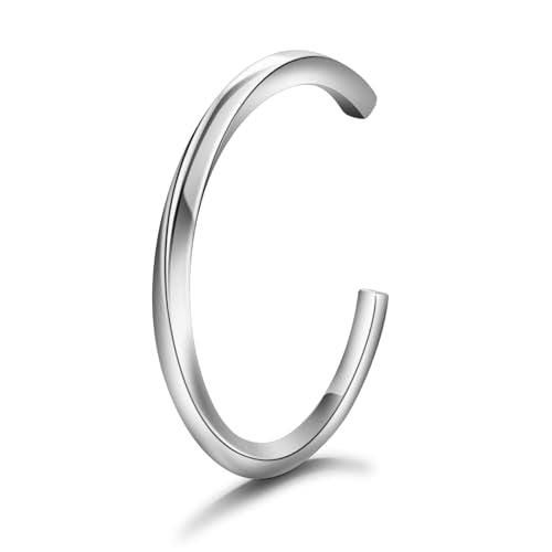 Dletay Urn Bracelet Cremation Bracelet for Ashes Memorial Ashes Bracelet Openable Cuff Bangle Bracelet - color: Silver twisted pattern