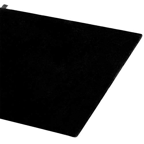 MOOCA 6-Piece Black Velvet Jewelry Display Tray Insert Pad. | 6 Pcs Set Jewelry Display Tray Pad Jewelry Display Tray Insert Accessory for Jewelries, 14 W x 7 1/2 D in, Black Velvet