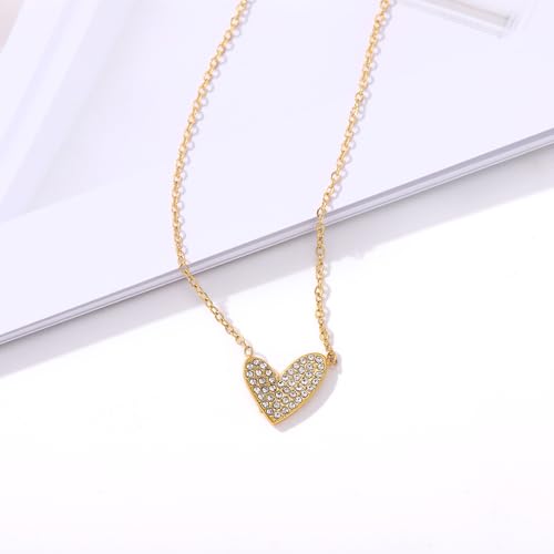 Heart Pendant Necklace – Dainty & Minimalist Style for Daily Wear - style: Minimalist Design