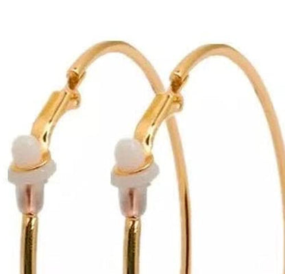 1 Pairs Stainless Steel Clip On Hoop Earrings for Women Fake Hoop Earrings Spring Hoop Earrings for Non-Pierced Ears Durability and Professional