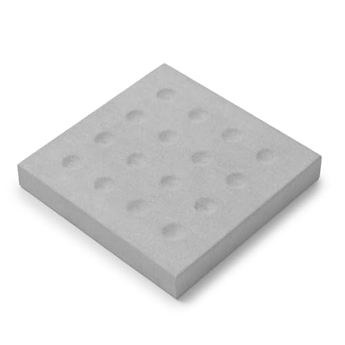 Microfiber Diamonds Gemstones Jewelry Display Organize Tray | Crystal Beads Holder for Stones Display Organizer Showcase Gray - size: 5.49" x 5.49" x 0.78"