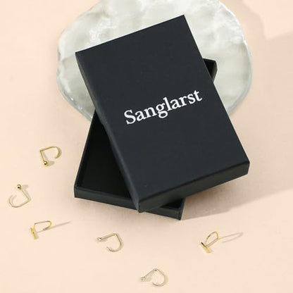 925 Sterling Silver 14K Gold Plated Huggie Half Hoop Earrings | Sleep-Friendly Poke-Free Hypoallergenic Stackable Earring Comfortable & All Day Wear - color: Ball-Yellow Gold
