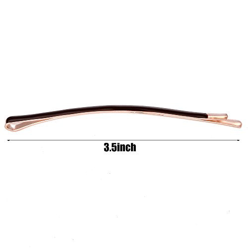 Yishenyishi Pack of 10 Curved Jumbo Bobby Pins,Hair Clips (Brown-10pcs) - color: Brown