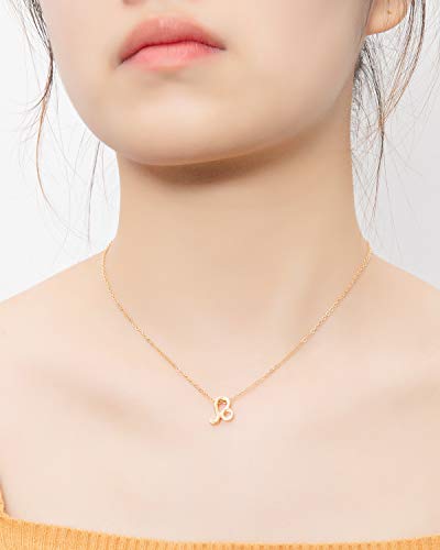Zealmer Cyberny Women 18K Gold Plated Pendant Necklace 18" - style: Leo: 7.23-8.22