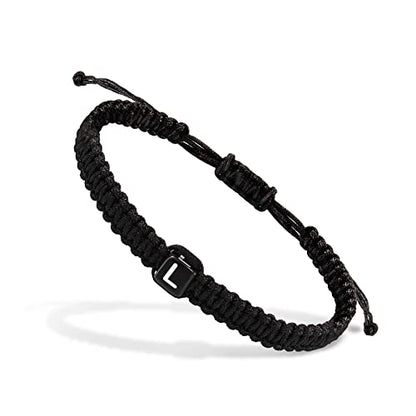 Initial Bracelets for Women Teen Girls Handmade Rope Braided Bracelet for Men Jewelry Birthday Graduation Mother's Day Gifts for Mom Wife Girlfriend Her Friends - style: L