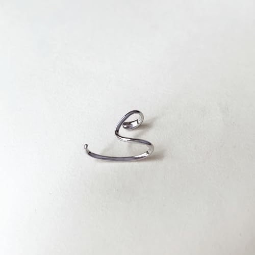 Ear Cuffs Non Piercing Dainty Cartilage Helix Ear Wrap Hypoallergenic Adjustable Clip On Earrings for Women - color: Silver for left ear