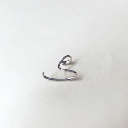Ear Cuffs Non Piercing Dainty Cartilage Helix Ear Wrap Hypoallergenic Adjustable Clip On Earrings for Women - color: Silver for left ear