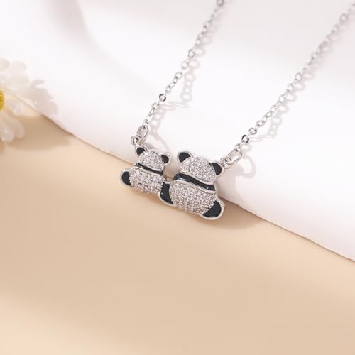 RZKING Silvery Necklace for Women, Gifts for Friend Mom Daughter Teacher - style: Panda