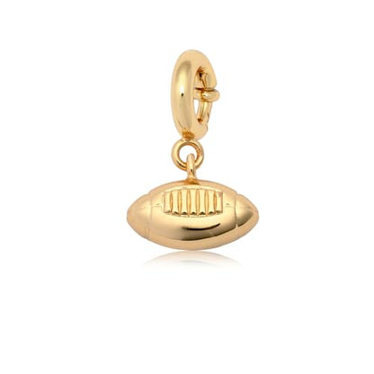Little Words Project Charm, Customizable Jewelry for Bracelets, Necklaces, Keychains & More - color: Football Charm