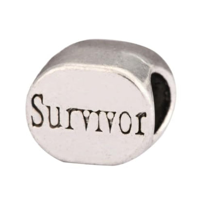 40pcs Survivor Bead Large Hole Beads (4.5mm Hole) Antique Silver - size: Survivor Bead