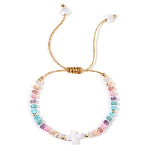 Adjustable Miyuki Beaded Bracelet for Women, Double Row Miyuki Beads | Miyuki beads, adjustable fit, braided construction, double-row design, party styling, bracelet jewelry for casual styling - color: colors02