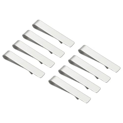 PATIKIL Skinny Tie Clips, Stainless Steel Tie Clips for Men Wedding - color: Silver