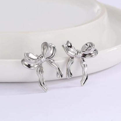 Bow Earrings Red Earrings for Women Dangle Cute Earrings Red Stuff Jewelry Outfits Accessories Gifts for Girls - color: B4:2 Paris bow earrings