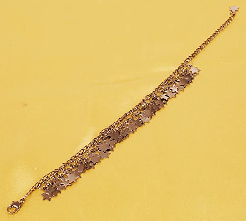 Touchstone Indian anklets for women gold silver payal set jewelry simple jhanjar bollywood handcrafted pretty stylish designer paazeb - style: D001 Silver