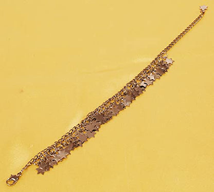 Touchstone Indian anklets for women gold silver payal set jewelry simple jhanjar bollywood handcrafted pretty stylish designer paazeb - style: D001 Silver