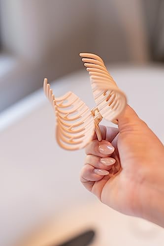 FRAMAR Large Claw Clips For Thick Hair, Large Hairclip Thick Hair | Big Hair Claws Clip For Women, Pink Hairclips, Pink Claw Clip, 4 Pack Non Slip Matte Finish - color: Blush