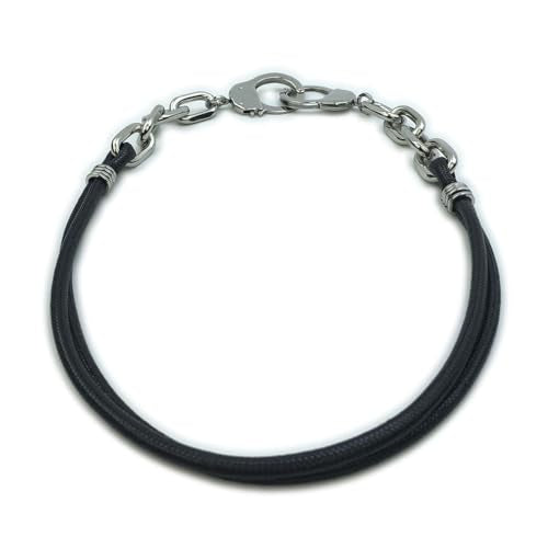Succuba Stainless Steel Handcuff Choker Necklace Chain Pendant Choker Collar Necklace for Women and Men from 16 to 24 Inches with Box - color: C, size: 22 Inches