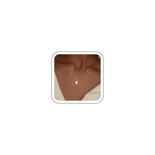 Initial Necklaces for Women 14K Gold Plated Letter Necklace Dainty Waterproof Pendant Necklace Personalized Gifts Trendy Gold Jewelry - color: A