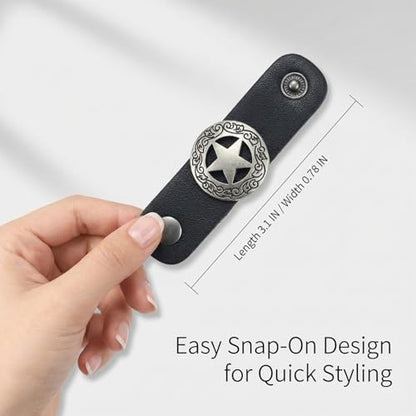 4Pcs Scarf Ring Western Bandana Slide For Women Men Genuine Leather Wild Rag Clip Neckerchief Holder Cowboy Accessories Clothing Cinch Buckle - color: Silver C