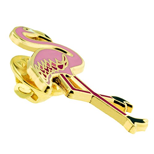 PinMart Wild Animal Enamel Lapel Pin - color: Flamingo Gold Plated, size: 100 Pack