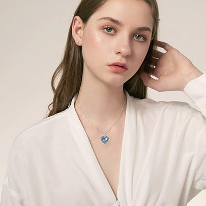 YFN Locket Necklace 925 Sterling Silver Heart Locket Necklace that Holds Pictures for Women Jewelry Gifts - style: Retro