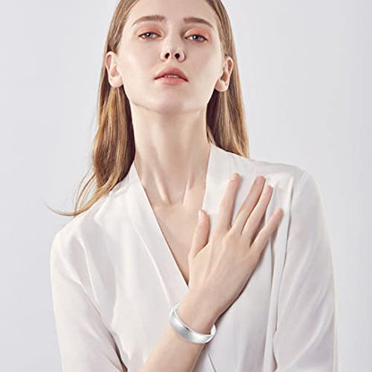 14K Gold Bracelets for Women Adjustable Slider Bracelet Bangle Bracelets for Women Trendy Chain Bracelet - color: Silver
