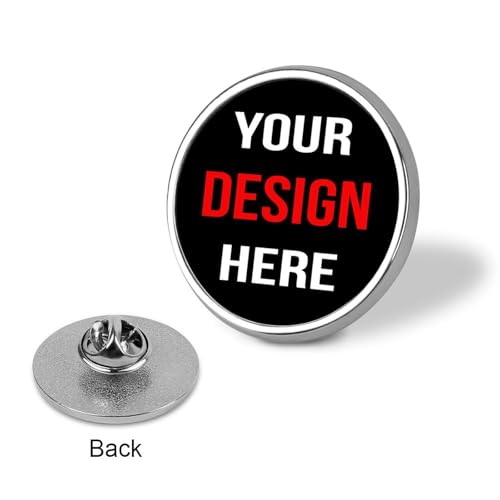 Custom Pins Custom Lapel Pins Customized Buttons Cute Pin for Backpacks Personalized Pin Add Logo Text Photo - color: Round