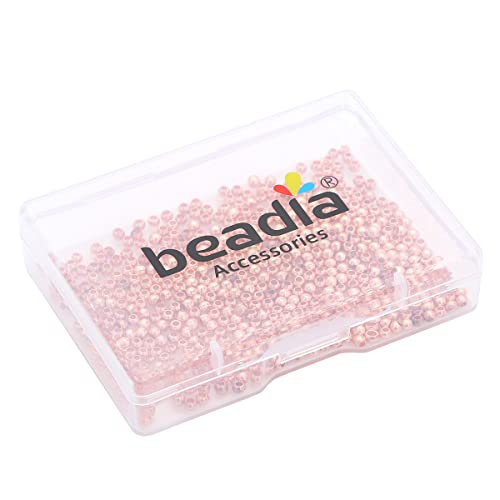 Rose Gold Plated Round Spacer Beads 2.5mm 500pcs for Jewelry Making Findings Non Tarnish - color: Rose Gold, size: 2.5mm