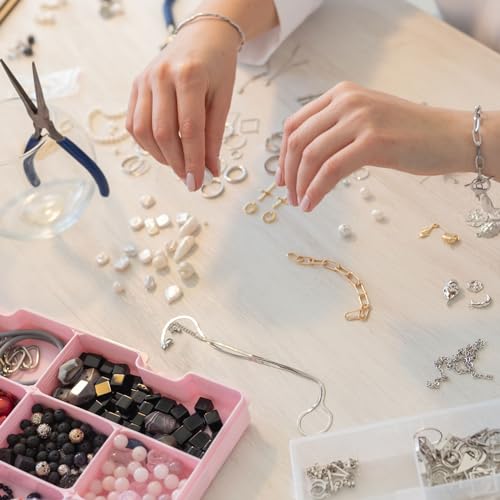 PATIKIL 50pcs Steel Bead Charm, Stainless Steel Ball Bracelet Charm Pendants Metal Round Beads Small Bulk for Jewelry Making - color: Silver Tone, size: 4mm