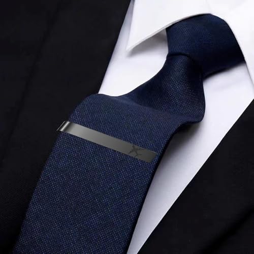 GWD Stainless Steel Tie Clips for Men Classic Tie Bar Clip Set | Ideal Gift for Father, Husband, Boyfriend, Business, Wedding, Tie clip With Gift Box - style: Aeroplane