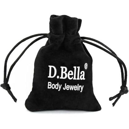 D.Bella 16G 18G 20G Horseshoe Septum Rings Surgical Steel Nose Piercing Jewelry Cartilage Helix Tragus Earring Hoop Eyebrow Lip Retainer for Women Men 6mm 8mm 10mm 12mm - color: 16G-8MM -C