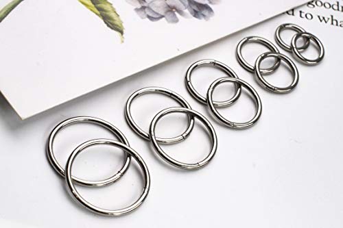HQLA 16G Surgical Steel Hinged Clicker Segment Nose Rings Hoop Helix Cartilage Daith Tragus Sleeper Earrings Body Piercing for women 6mm 8mm 10mm 12mm 14mm - style: 16G - Steel - (6mm-14mm) - 10Pcs