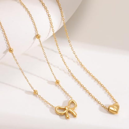 KSF Gold Lariat Necklace for Women Y Shaped Layered CZ Drop Chain | Y shaped necklace; Layered CZ detail; Long lariat style; Gift for her - color: Gold-21
