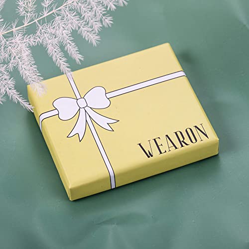 WEARON Gold Bracelet for Women 14K Gold Plated Snake Herringbone Figaro Cuban Bead Paperclip Cable Box Chain Simple Jewelry - style: Paperclip Chain 3.0mm