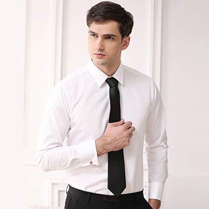 HONEY BEAR Round Silk Knot Elastic Fabric Cufflinks for Men Women 1 Pair | Wedding Business, Tarnish-Resistant, for Groomsmen, Father, Husband, Wife, Anniversary, and Formal Events - style: Punch Pink
