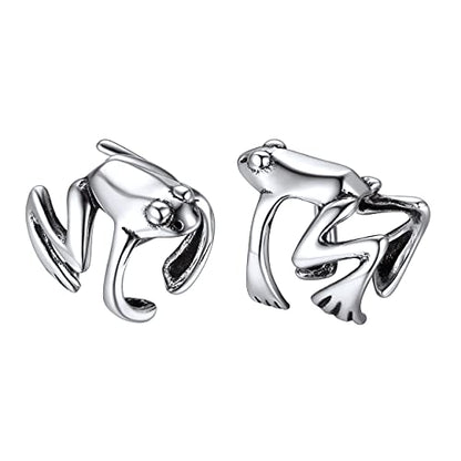 ChicSilver 925 Sterling Silver Ear Cuffs Non-Piercing Cartilage Earrings: Various Styles, Conch Cuffs (with Gift Box) - style: C: Frog Cuff