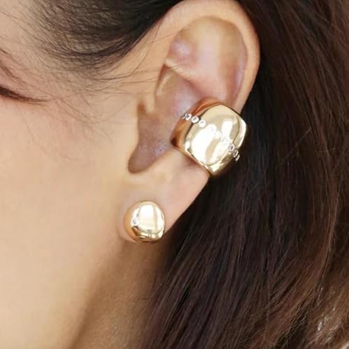 Ettika Ear Cuff. Earrings For Women. Ear Cuffs For Women Non Piercing, 18k Gold or Rhodium Plated Ear Cuff. Cuff Earrings - color: Gold 014
